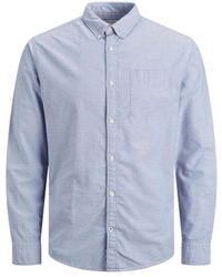 Jack & Jones - Shirt Long Sleeve With Collars Slim Fit Casual Top Wear - Lyst