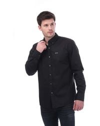 BOSS - Slim-fit Overhemd In Zwart - Lyst