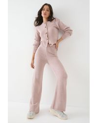 MissPap - Cosy Button Down Cardigan And Trouser Co Ord - Lyst