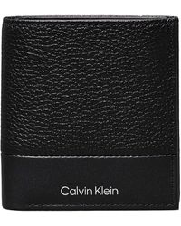 Calvin Klein - Accessoires Subtle Mix Trifold Portemonnee In Zwart - Lyst