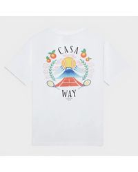 CASABLANCA - Casa Way Mountain Printed T-Shirt Xxl Cotton - Lyst