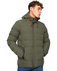 Crosshatch - Kampleys Embossed Padded Jacket - Lyst