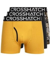 Crosshatch - Lynol Boxer Shorts (Pack Of 3) - Lyst