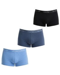 Calvin Klein - Pakket Van 3 Boxer Lage Taille Icon Katoen Stretch Nb4389 - Lyst