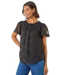 Roman - Jacquard Zig Zag Top - Lyst