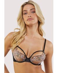 Playful Promises - Mayla Floral Embroide Plunge Bra - Lyst