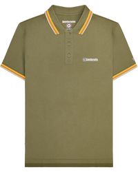 Lambretta - Triple Tipped Polo Shirt /Tobacco/Cream) Cotton - Lyst
