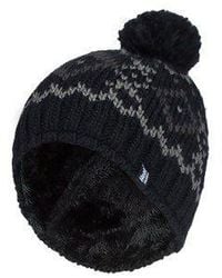 Heat Holders - Fleece Lined Thermal Winter Warm Beanie Bobble Hat With Pom Pom - Lyst