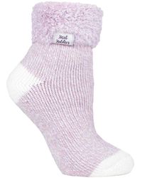Heat Holders - Ladies Extra Fluffy Bed Socks For Lounging Around - Lyst