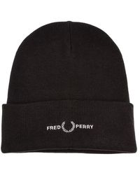 Fred Perry - Accessories Graphic Beanie Hat - Lyst