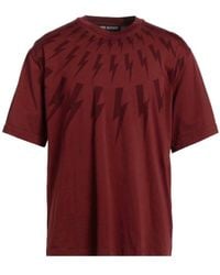 Neil Barrett - Fair Isle Thunderbolt Oversize T-Shirt - Lyst