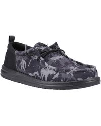 HEYDUDE - Wally Funk Hunt Camo Canvas Boat Shoes - Lyst