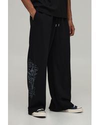 BoohooMAN - Wide Leg Renaissance Print Jogger - Lyst