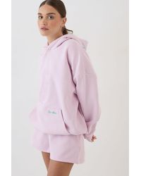 DSGN Studio - Script Embroidered Hooded Short Tracksuit - Lyst