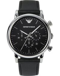 Emporio Armani - Luigi Watch Ar1828 Leather - Lyst