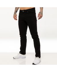 Kruze By Enzo - Straight Leg Stretch Jeans - Lyst