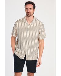 Nines - Resort Style Printed Short Sleeve Shirt - Lyst