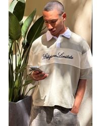 BoohooMAN - Oversized Boxy Colour Block Rugby Polo - Lyst