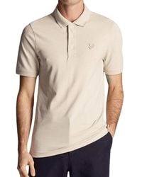 Lyle & Scott - Tonaal Eagle Creme Poloshirt - Lyst