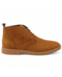 Infinity Leather - Premium Desert Style Suede Chukka Boots Faux Leather - Lyst