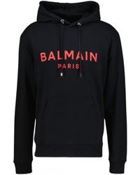 Balmain - Paris Classic Logo Hoodie - Lyst