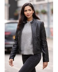 Ashwood Leather - 'Kore' Real Biker Jacket - Lyst