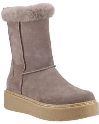 Hush Puppies - Becca Mid Suede Boots - Lyst