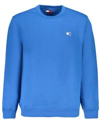 Tommy Hilfiger - Blauwe Katoenen Crew Neck Sweater - Lyst