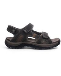 Caterpillar - Giles Trekking-Sandalen Aus Dunkelbraunem Leder Für Herren - Lyst