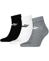 PUMA - Kwart Enkelsokken Voor Volwassenen (pak Van 3) (zwart) - Lyst