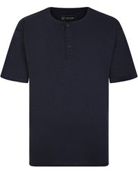 KAM Jeanswear - Kam Plus Size O-Neck Tee Shirt Button Up - Lyst