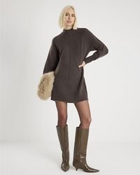 River Island - Jumper Dress Knitted Long Sleeve - Lyst