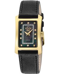 Gv2 - By Gevril 14603 Luino Diamond Swiss Quartz Mop Dial, Genuine Italian Leather Watch - Lyst