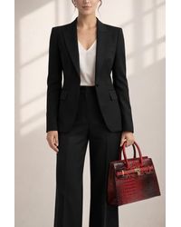SVNX - Crocodile-Print Handbag - Lyst