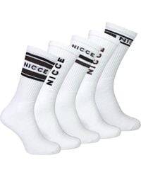 Nicce London - 5 Pack Crew Socks - Lyst