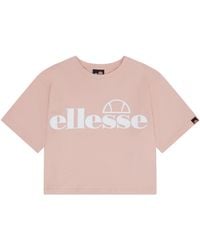Ellesse - Silo Cropped T-Shirt - Lyst