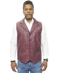 Infinity Leather - Smart Classic Waistcoat-Bristol - Lyst