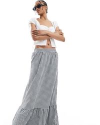 Vero Moda - Tiered Hem Maxi Skirt - Lyst