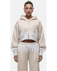 Good For Nothing - Spray Effect Cropped Zip Through Hoodie - Lyst