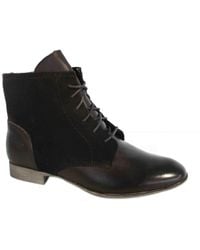 Hush Puppies - Farland Ankle Leather Dark Boots Shoes H506631 B34B - Lyst