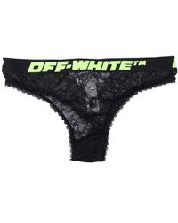 Off-White c/o Virgil Abloh - Off White Logo Band String In Zwart - Lyst