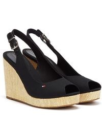Tommy Hilfiger - Iconic Elena Sling Back Wedge Sandals - Lyst