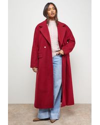 Oasis - Tie Belt Detail Midi Coat - Lyst