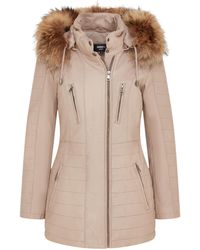 Infinity Leather - Quilted Parka Jacket-Winton Lamb Leather - Lyst