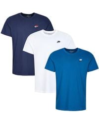Nike - 3 Pack Sportswear Club T Shirt - Lyst