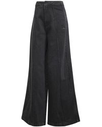 adidas - Wide Fit Leg Solid Joggers - Lyst