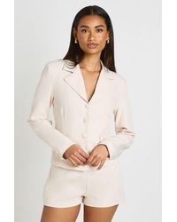 Boohoo - Fitted Pocket Detail Blazer - Lyst