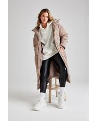 Urban Bliss - Longline Puffer Jacket - Lyst