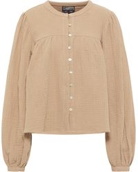 Dreimaster - Blouse Steenbeige - Lyst