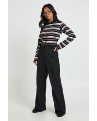 Boohoo - Petite Basics Tailored Flare Trouser - Lyst